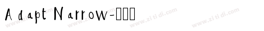 Adapt Narrow字体转换